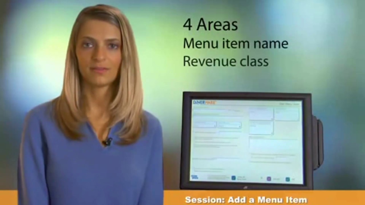 Dinerware Training Video Adding Menu Item 3 YouTube