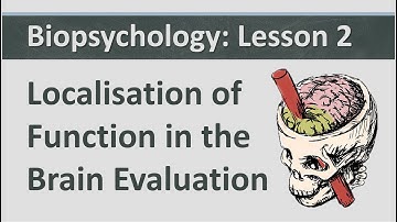 Biopsychology: Lesson 2 - Localisation of Function in the Brain Evaluation