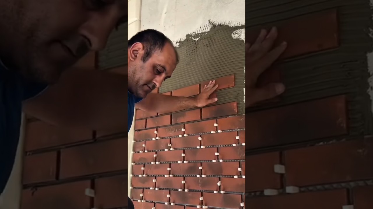 How to Lay Perfect Faux Brick Cladding with Tile Spacers