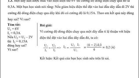 Giải bài tập hóa học 9 bài 1.6 trang 4