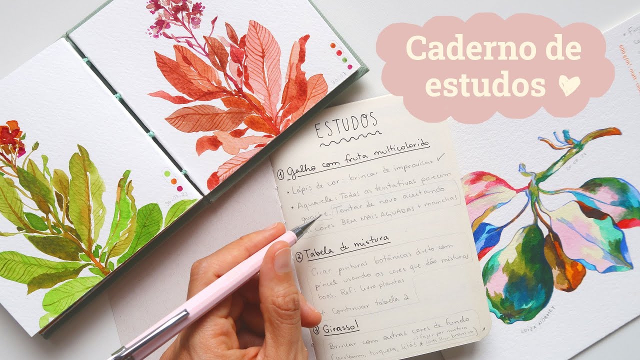 Tenha um caderno de ESTUDOS | Como voltar a pintar?
