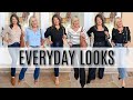 Outfit Ideas for Women Over 40 | Casual and Chic Looks for Fall &amp; Winter | Loft, Walmart, Gap