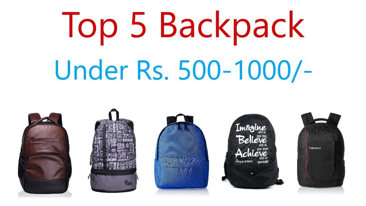 Best Backpack in India under 1000 - YouTube