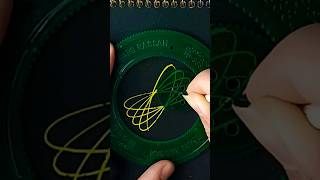 asmr spirograph drawing in black paper😃