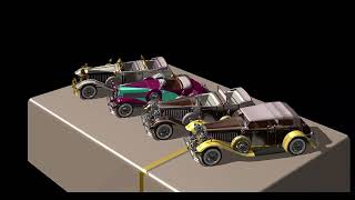 4 N scale cars demo