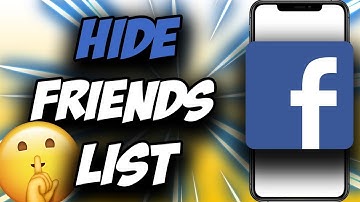 How to Hide Facebook Friends List 2021 ✅