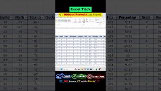 Excel Filter Without Formula 🤯 | Class-wise Data Filter in 10 Seconds! #shorts