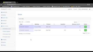 Posquity Dashboard - Stock Control Intro - View Stock