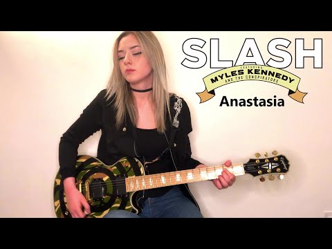 ANASTASIA - SLASH | Full Guitar Cover (Multicam) by Anna Cara