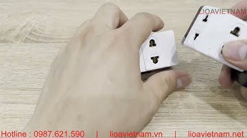 Bộ Chia Ổ Cắm Điện LiOA - Ổ Cắm Nối Chia 3 Ngã 1 Thành 3 - Phích Cắm 1 Ra 3 ON3NC4, ON3NC5, ON3NCD