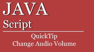 QuickTip #388 - JavaScript Tutorial - Change Audio File Volume | HTML Range Input | jQuery