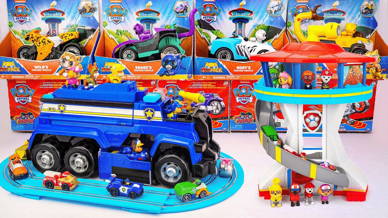 Unboxing Carrera First Paw Patrol Toy: On the Track | Paw Patrol Lookout Tower | Police Cruiser Toy