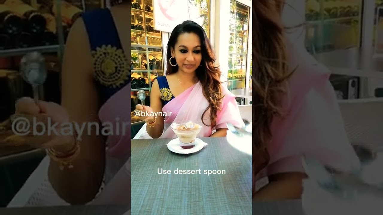 Use the correct spoon for dessert