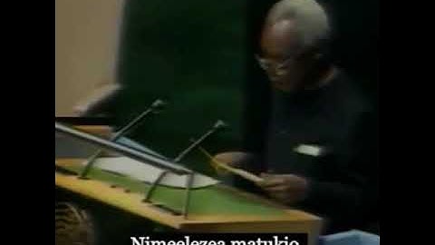 Mwl.Julius Nyerere alivyosimamia msimamo wa uhuru kwenye hotuba yake ya mwisho katika jumuiya ya