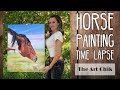 Horse Oil Painting Time Lapse Video - By Artist, Andrea Kirk | The Art Chik