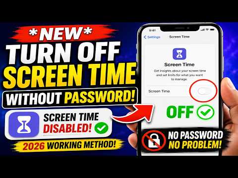 *NEW* How to Turn OFF Screen Time Without Password (2026) | Turn Off Parental Controls - iPhone