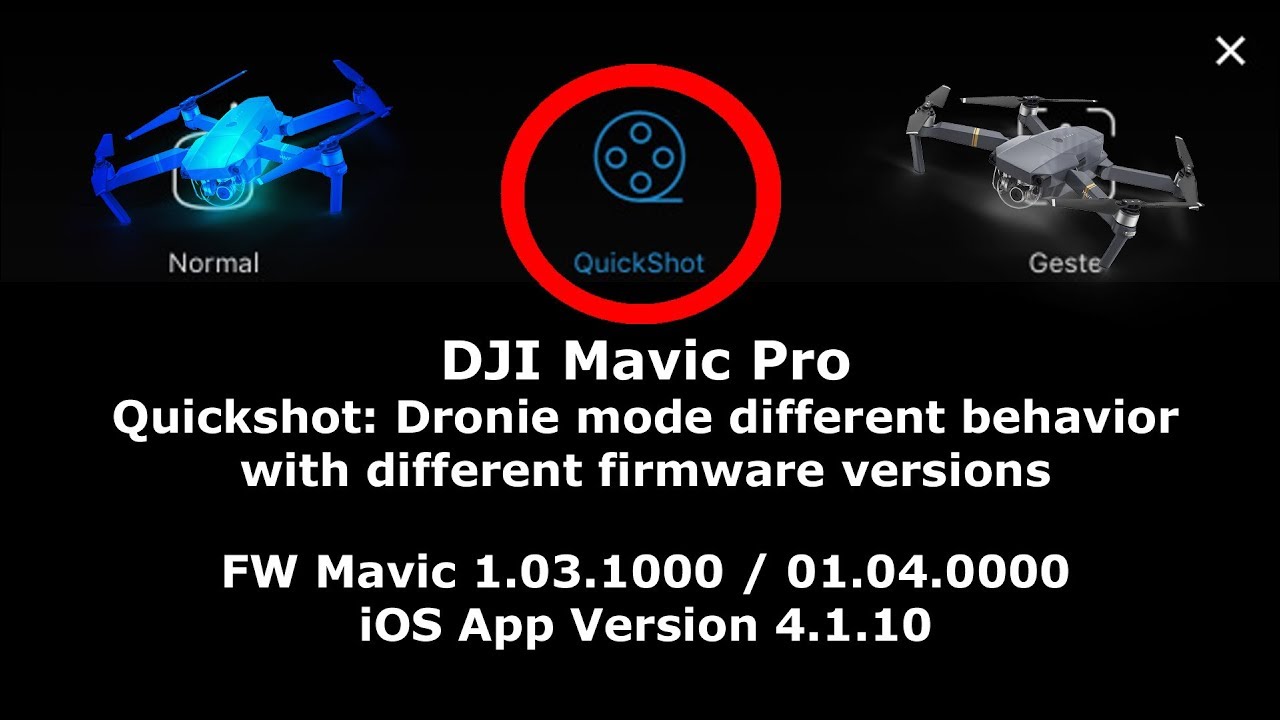 quickshot dji mavic pro