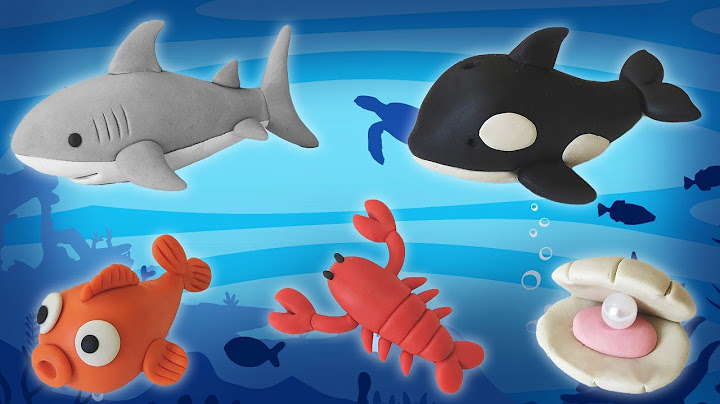 🔴 ESPECIAL ANIMAIS FUNDO DO MAR MINIATURA - Compilado Tutorial Biscuit, clay,  pasta americana DIY