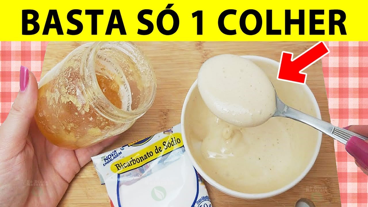 Você só Precisa de 1 Colher de MEL e BICARBONATO Para EVITAR Estes Problemas de Saúde