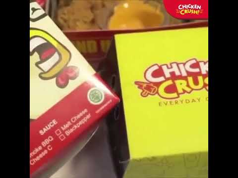 Tatan Cobain Ayam Chicken Crush !!! Enak I Love You !