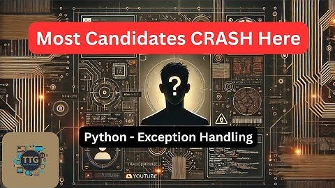 Tricky Python Exception Handling Questions #codinginterviewprep #programming 