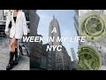 a week in my life as a fashion intern + student in nyc