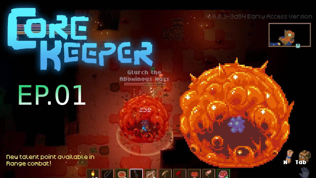 Core keeper | solo 2023 EP.01 - Glurch the Abominous Mass