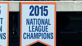 Mets raise their NL pennant banner