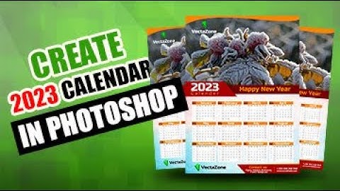 How to Design 2023 CALENDAR in PHOTOSHOP | Wall Calendar
