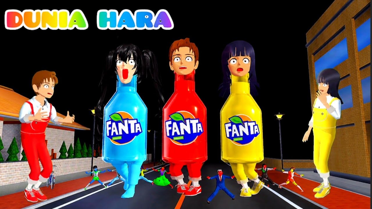 Yuta Panik Zombie Anomali Virus Warna Warni di Kota Sakura 😱 | Dunia Hara Sakura
