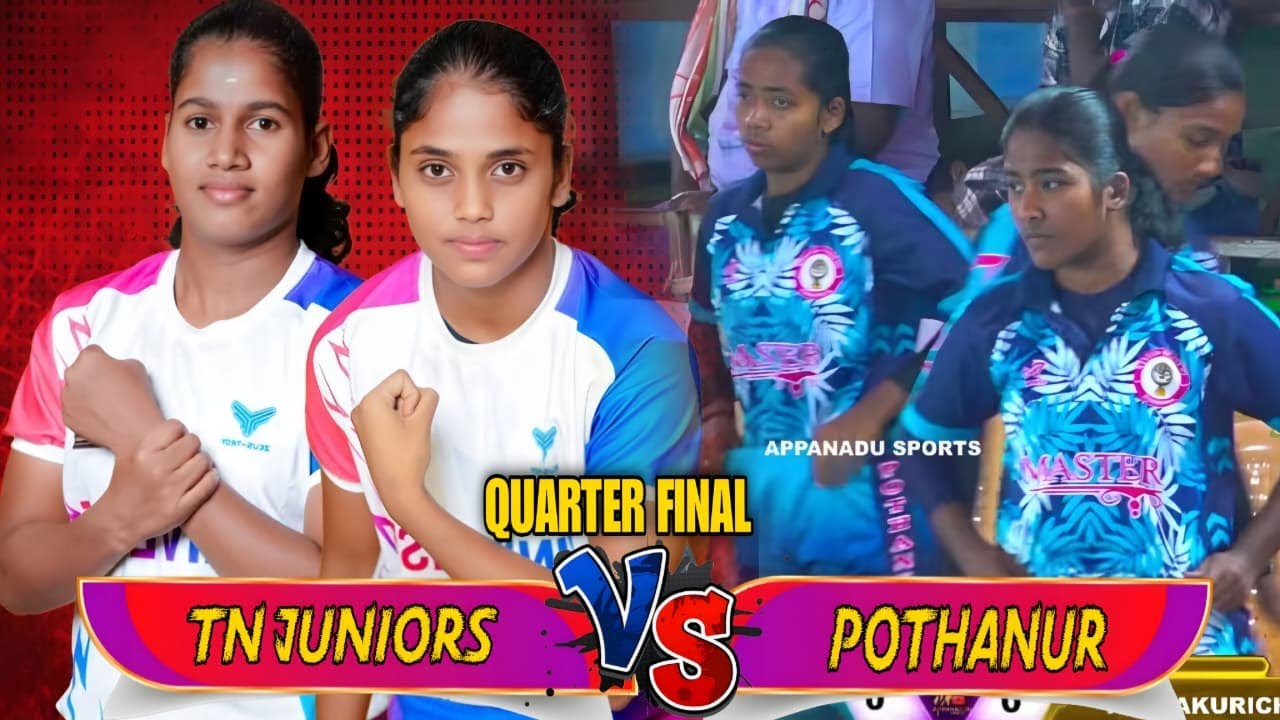 QF || TAMILNADU JUNIOR VS MASTER POTHANUR || SAALAIGRAMAM WOMENS KABADDI MATCH 2025
