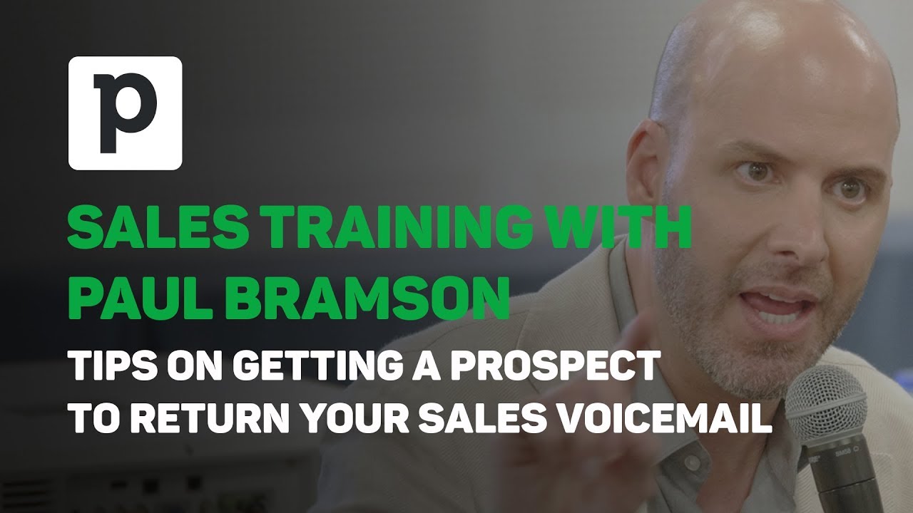 Sales Training: "Tips on Getting a Prospect to Return Your Sales Voicemail"