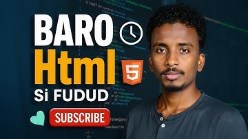 HTML CRASH COURSE FOR BEGINERS🎯 | JSUT IN TWO HOURS | SOMALI COURSE🔥