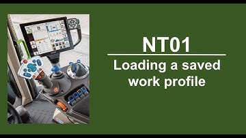 NT01 Loading a saved work profile