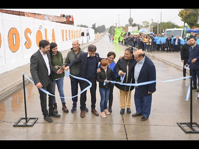 Inauguración de Obra de Pavimentación y Entrega de Ambulancia en Berazategui