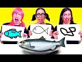 Crazy Draw and Eat Challenge! | Art Battle by ideas 4 Fun CHALLENGE