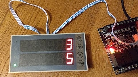 Video Tutorial 8 - FX1N Programmable Logic Controller PLC - UP DOWN Counter with Display