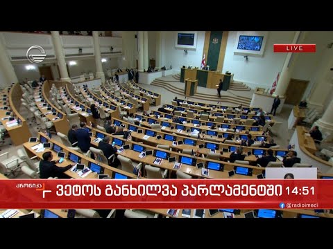 ვეტოს განხილვა პარლამენტში - ქრონიკის სპეციალური გამოშვება