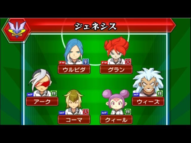 Inazuma Eleven Go 2 Chrono Stone Neppu: VS Boss Characters 