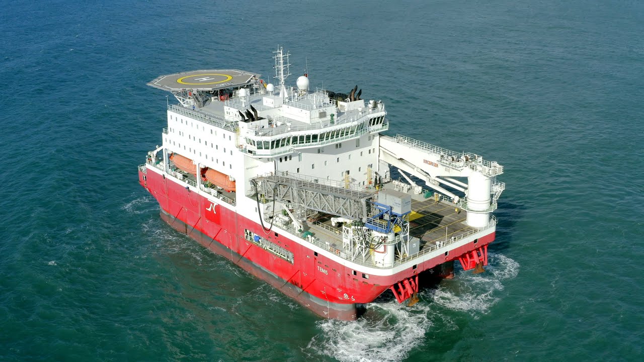 Temis Accommodation Barge – Aerial View of Offshore Living