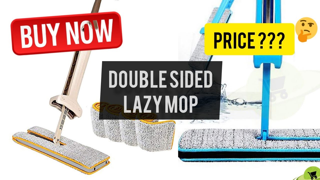 Double sided lazy mop || hand free mop easy to work || lowest price in pk.
