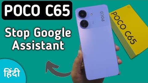 How to remove google assistant from power button in Poco C65,power off button assistant kaise hataye