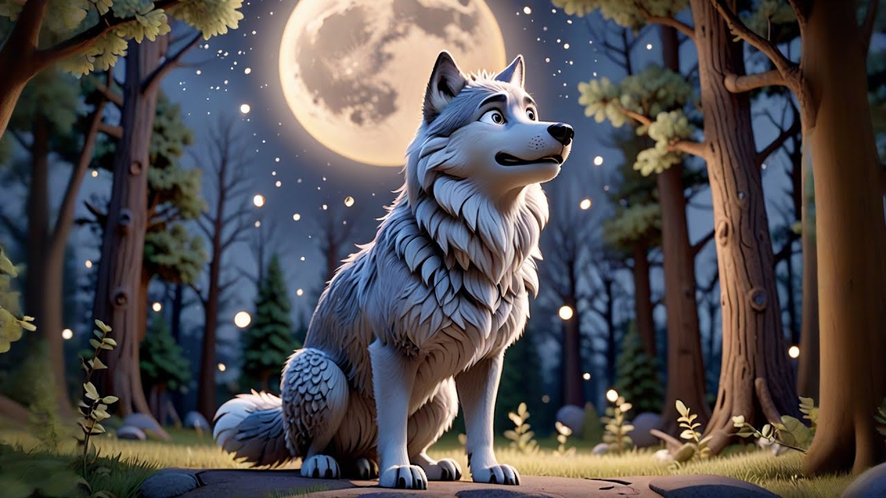 Three Whistling Wolves Howl at the Moon + More Nursery Rhymes & Kids ...