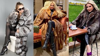 Most Popular Flattering Collection Fur Coat for Girls#winter dress #furcoat #Gucci #hollywood #trend