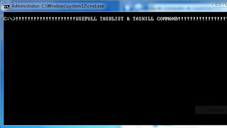 USEFULL TASKLIST & TASKKILL COMMAND....!!!