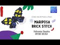 Mariposa brick stitch/puntada ladrillo/mariposa en miyuki delica/mariposa mostacilla/paso a paso.