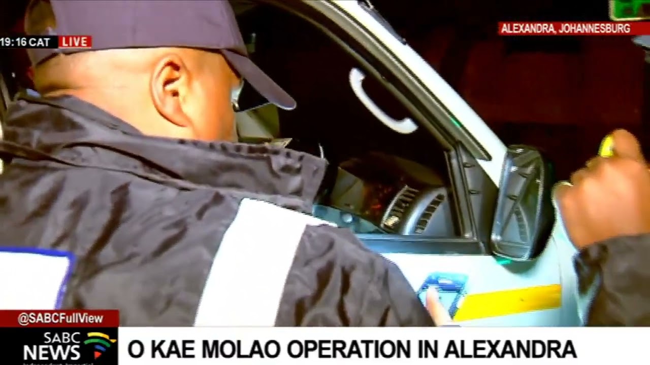 Government officials lead the multidisciplinary Operation O Kae Molao in Alexandra