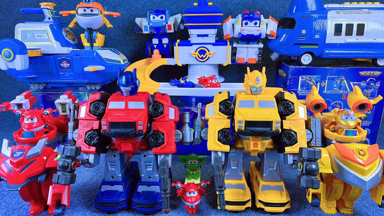 21-minutes of satisfying unboxing, cool Super Wings Space Base Set Series ASMR | Review Toys