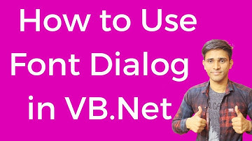 #10 How to Use Font Dialog in VB.Net (Hindi/Urdu) | Shubham Jangid