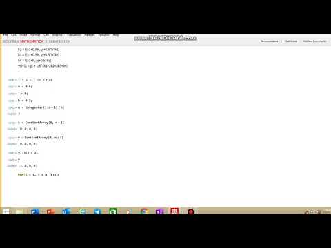 Runge kutta 4th order method using mathematica